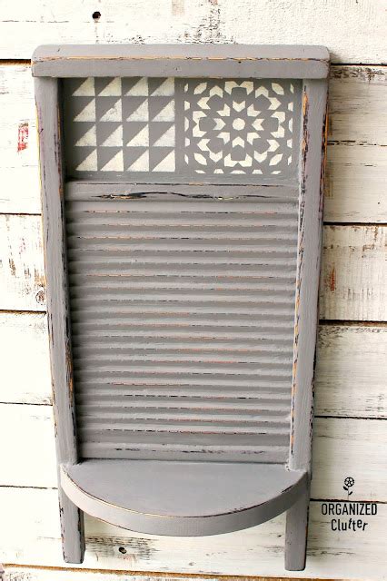 Vintage Lingerie Washboard Upcycle Repurpose Organized Clutter