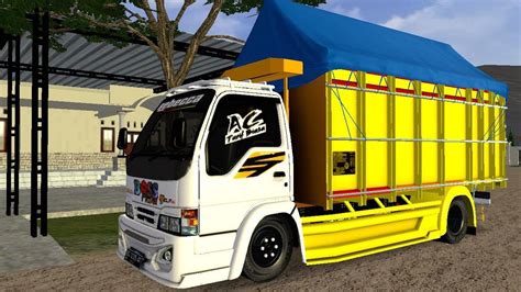 Rilis Isuzu Nkr Lombokan Livery Standar Polos Free By Budesign Mod