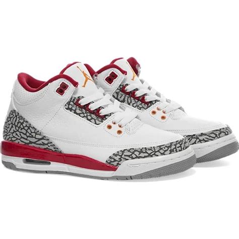 Nike Air Jordan Air Jordan 3 Retro Gs Cardinal Red 398614 126 Footycom