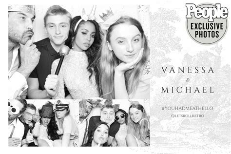 Vanessa Morgan with Riverdale Costars at Her Wedding Reception