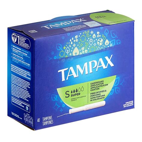 Tampon Tampax Super Absorbency Cardboard Applicator Individually