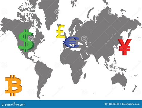 Global Major Currencies stock vector. Illustration of dollar - 130619448