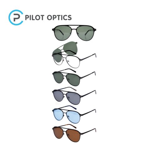 Pilot Optics Fashion Custom Logo Clip On Tempered Wholesale Anti Blue