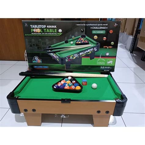 Jual Super Jumbo Mainan Meja Billiard Tabletop Pool Game Table Besar