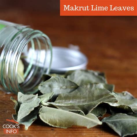 Makrut Lime Leaves - CooksInfo