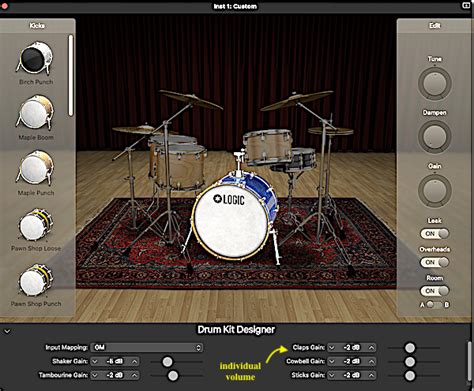 Drum Kit Designer Multi-Output Clap and Cowbell Share the same Channel ...