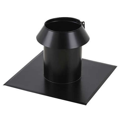 Solin Pour Toit Plat En Inox Noir Mat Therminox Tz Diam Mm