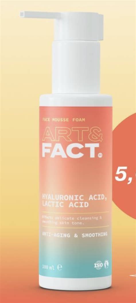 Пенка-мусс ART&FACT Выравнивающая тон для возрастной кожи с ...