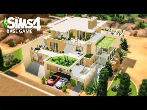 Modern Eco Mansion Base Game Stop Motion Nocc The Sims Sims