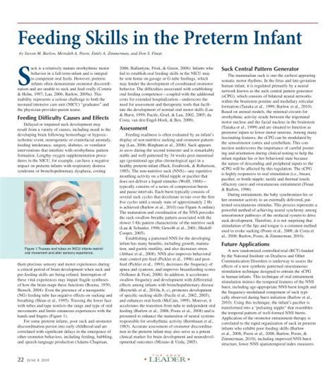 Feeding Skills In The Preterm Infant Kcbiomedix