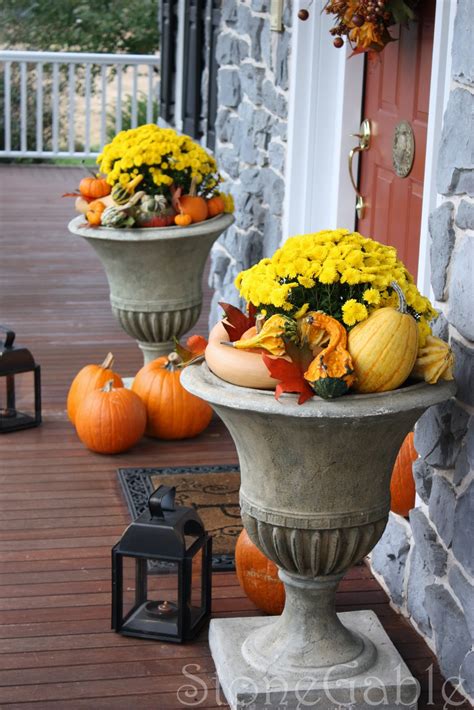 Outdoor Fall Decor Stonegable