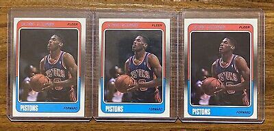 1988 89 Fleer DENNIS RODMAN Rookie RC Lot 3ct EBay