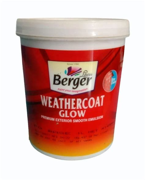 Berger Weathercoat Glow Exterior Smooth Emulsion At Rs 325 Litre Sai