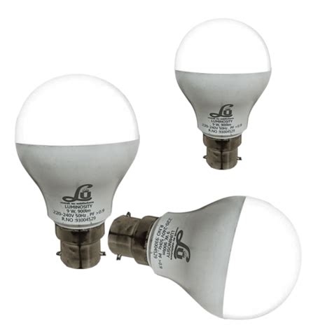 Luminosity LED Light Bulbs 7W for Home & Office (Pack of 5, Cool Day ...