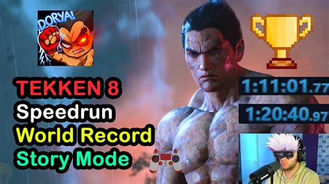 TEKKEN 8 Speedrun World Record Story Mode Medium 1 11 01 WR Bad