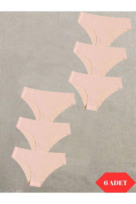 Adeniz Kad N Siyah Ten Paket Diki Siz Lazer Kesim Iz Yapmaz Likral Bikini Slip K Lotfiyat