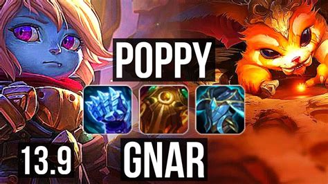 Poppy Vs Gnar Top 8 0 9 Legendary 800k Mastery Kr Diamond 13