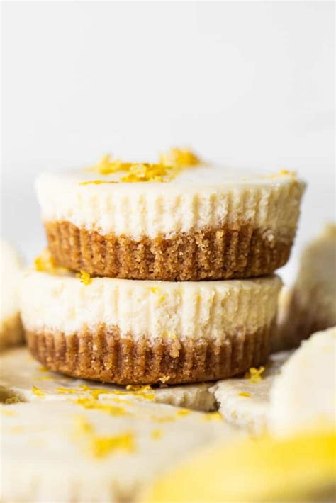 Mini Lemon Cheesecakes Fit Foodie Finds