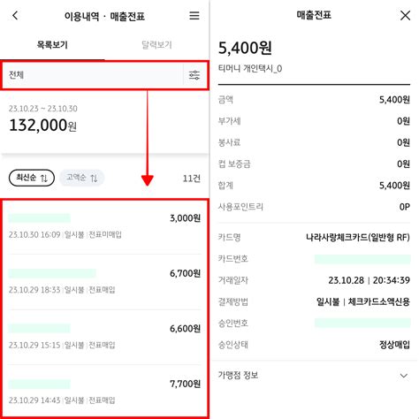 국민카드 사용내역 조회 및 매출전표 발급 방법 김제신의 파이프라인