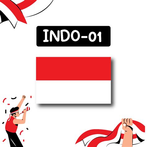 Jual Stiker Pipi Bendera Sticker Pipi Merah Putih Indonesia 17