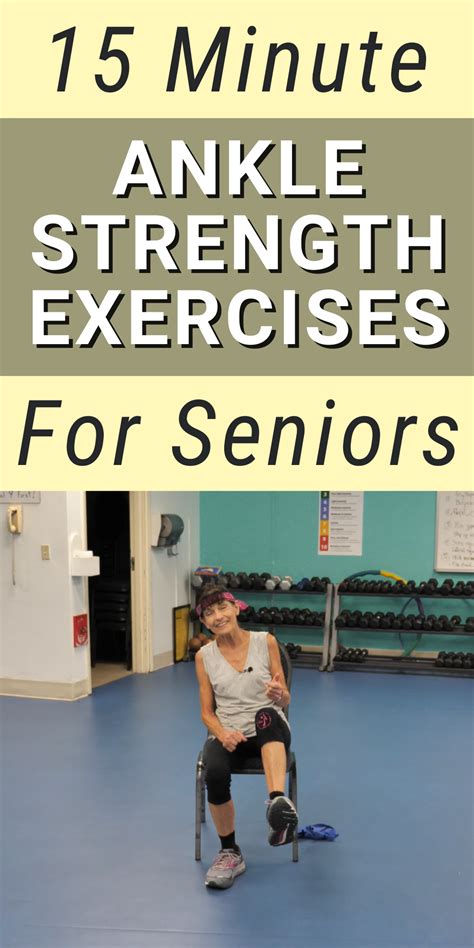 Ankle Strengthening Exercises For Seniors - Fitness With Cindy