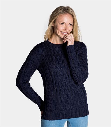 Womens Pure Wool Aran Sweater Aran Sweater Fashion Clothes