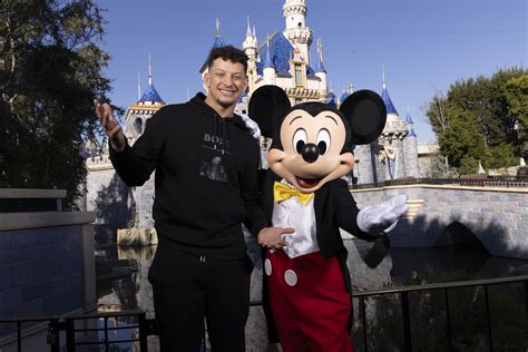 Patrick Mahomes visits Disneyland after winning Super Bowl LVIII