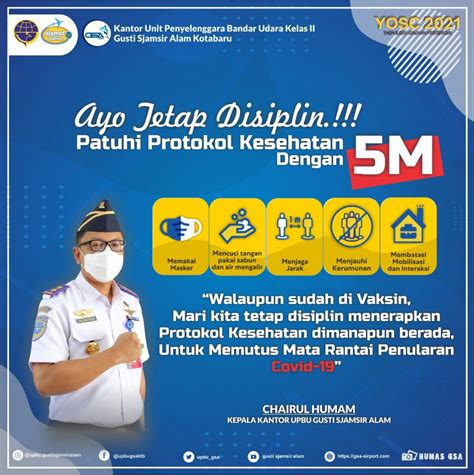 Patuhi Protokol Kesehatan Dengan M Upbu Gusti Sjamsir Alam