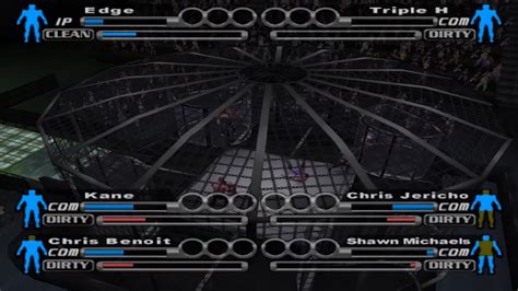 ELIMINATION CHAMBER Edge VS Chris Jericho VS Triple H VS Shawn