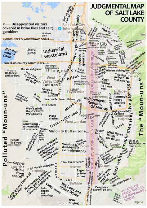 Salt Lake City Neighborhoods Map – Map Of The World