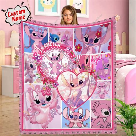 Custom Disney Stitch Quilt Fleece Blanket Disney Lilo And Stitch Sold