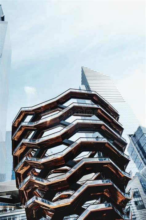 Detail Of The Vessel At Hudson Yards Nyc Editorial Stock Image Image