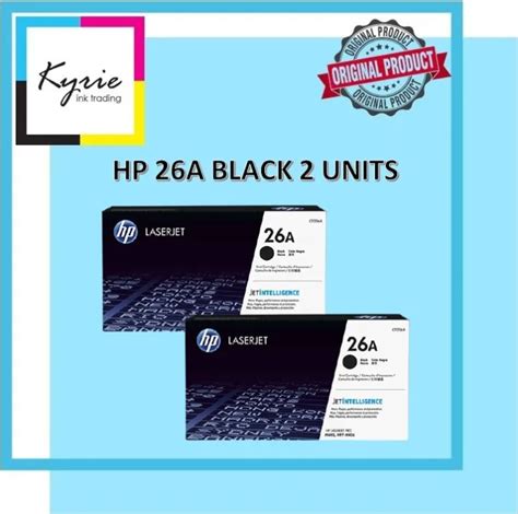 Hp 26a Black Original Laserjet Toner Cartridge Set Of 2pcs Cf226a Lazada Ph