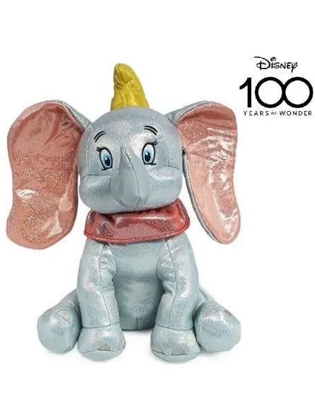 Peluche Disney Dumbo Glitter Con Suono 28 Cm Peluche