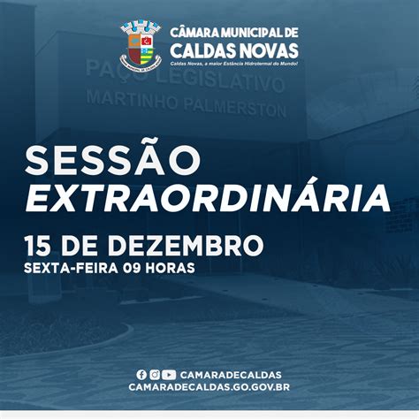 Concurso Da Câmara Municipal De Caldas Novas Abrirá Inscrições No Dia