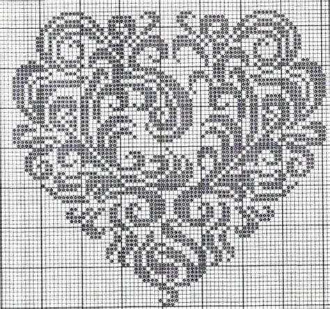 Pin by Валентина on филейное вязание | Cross stitch, Cross stitch heart ...