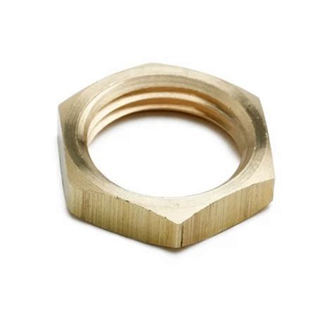 Hexagonal 10mm Brass Check Nut Inner Diameter 5 Mm At Rs 10 Piece In