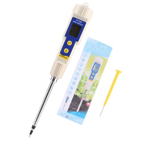 CNMF Soil Meter,Soil Salinity Meter,Portable Mini Digital Soil EC Meter ...