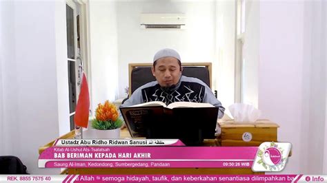 Kajian Muslimah Al Ushul Ats Tsalatsah Ustadz Abu Ridho Ridwan