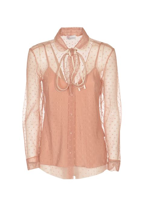 Red Valentino See Through Blouse Editorialist