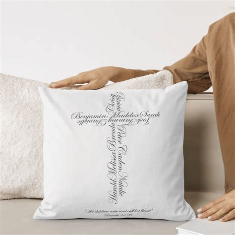 Name Cross Custom Pillow Cover – Name Crosses