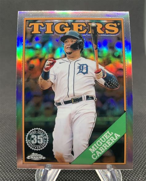 2023 Topps Chrome Miguel Cabrera 1988 35th Anniversary Refractor 88BC