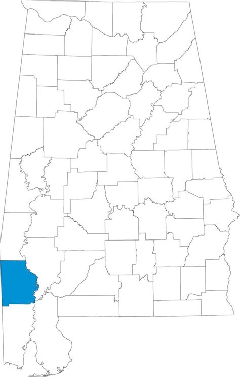 Washington County Map - Encyclopedia of Alabama