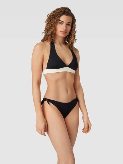 Mymarini Bikini Oberteil Mit Label Detail Blau Online Kaufen