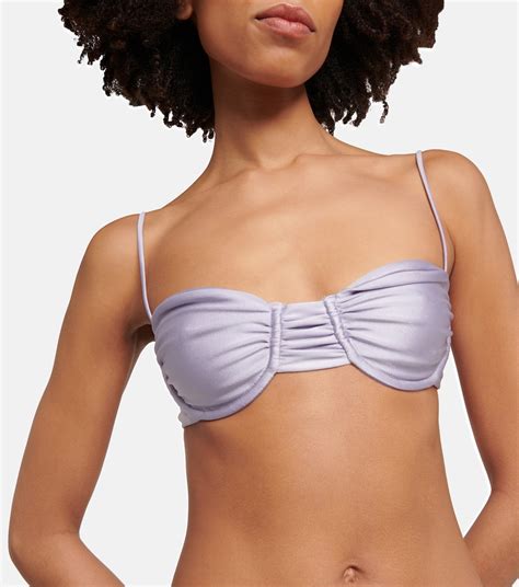 Mia Bikini Top In Purple Jade Swim Mytheresa