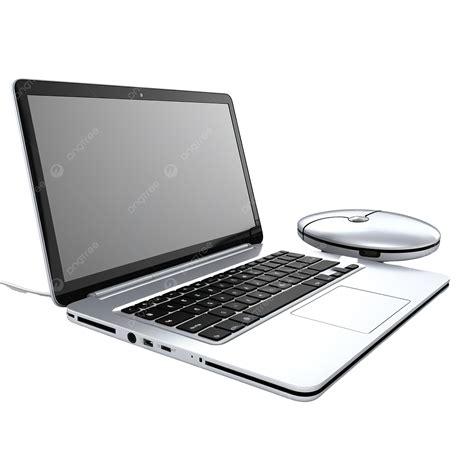 Laptop And Mouse 3d Illustration, Laptop, Computer, Business PNG