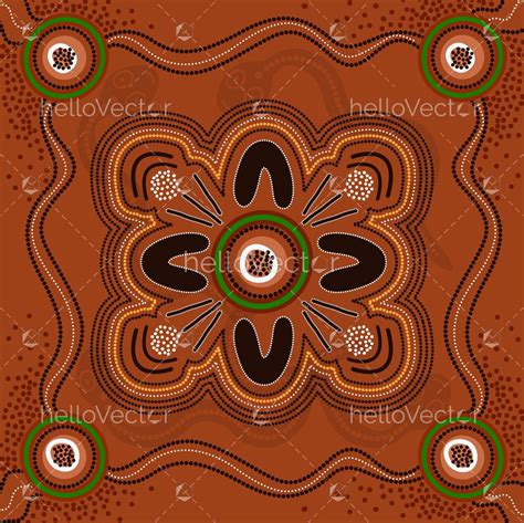 Aboriginal vector artwork - Download Graphics & Vectors