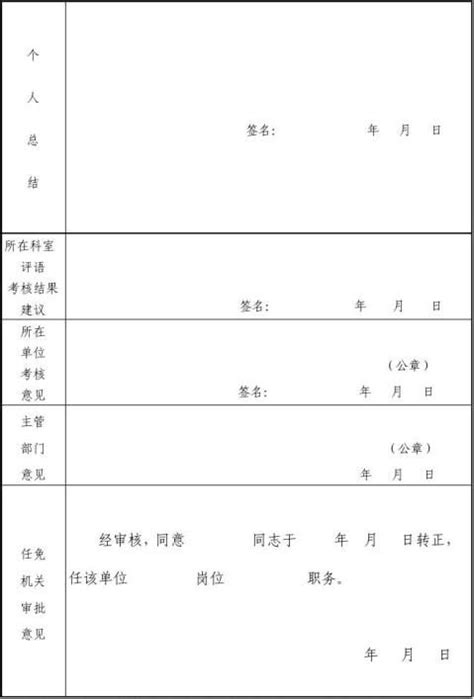 新聘用事业单位工作人员试用期满考核登记表 范文118