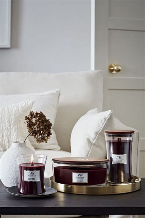 Woodwick Scented Candle Large Black Cherry Cm Cm Buy Now