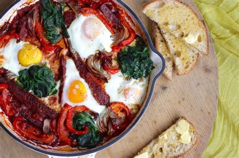 Chorizo Baked Eggs Recipe Australias Best Recipes